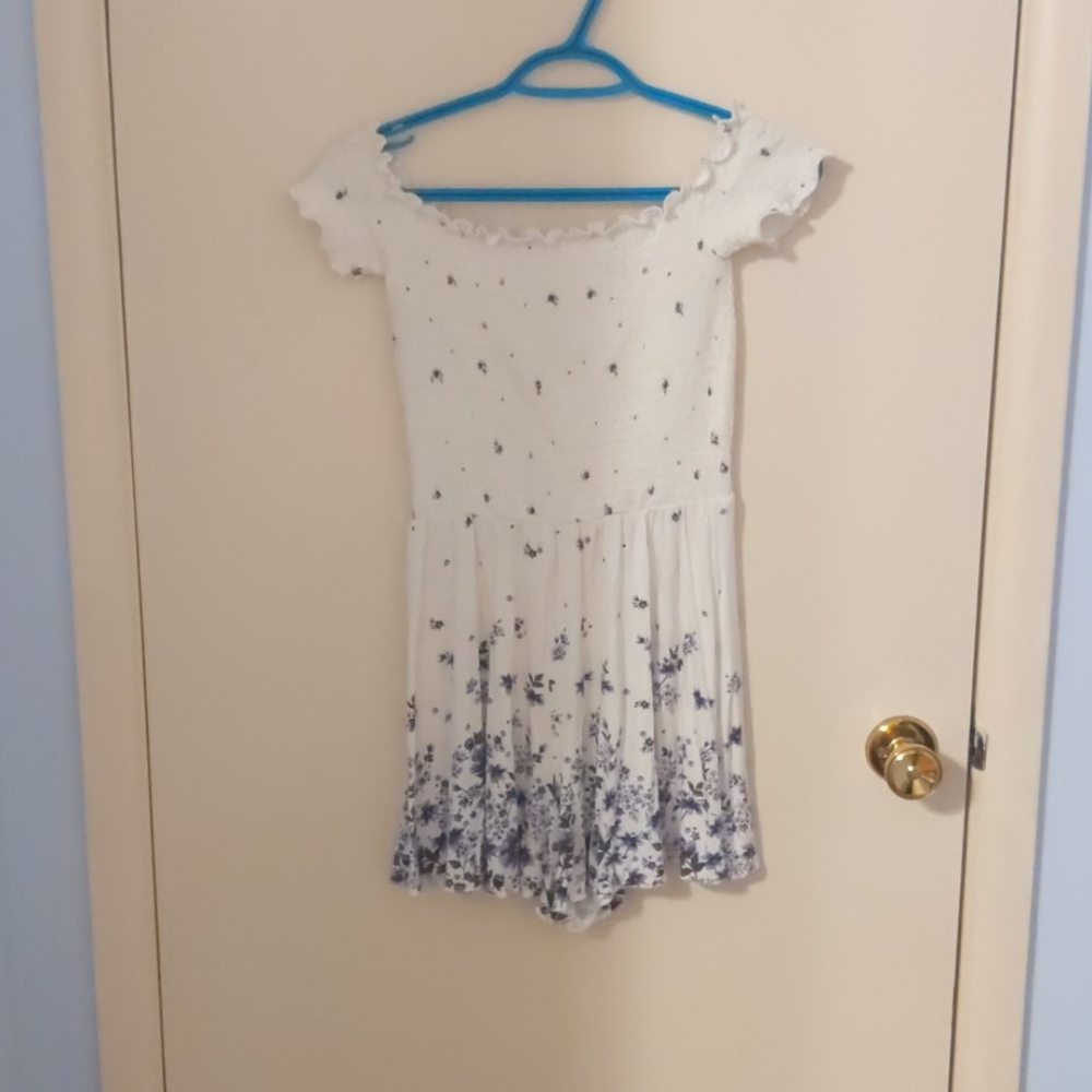 Garage white romper